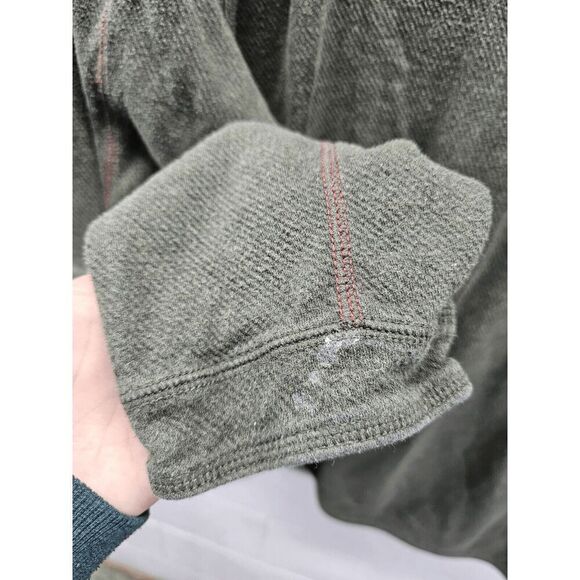 Tommy Bahama Pullover Sweater Mens Reversible 1/4 Zip Mock Neck Green xl - Picture 5 of 5